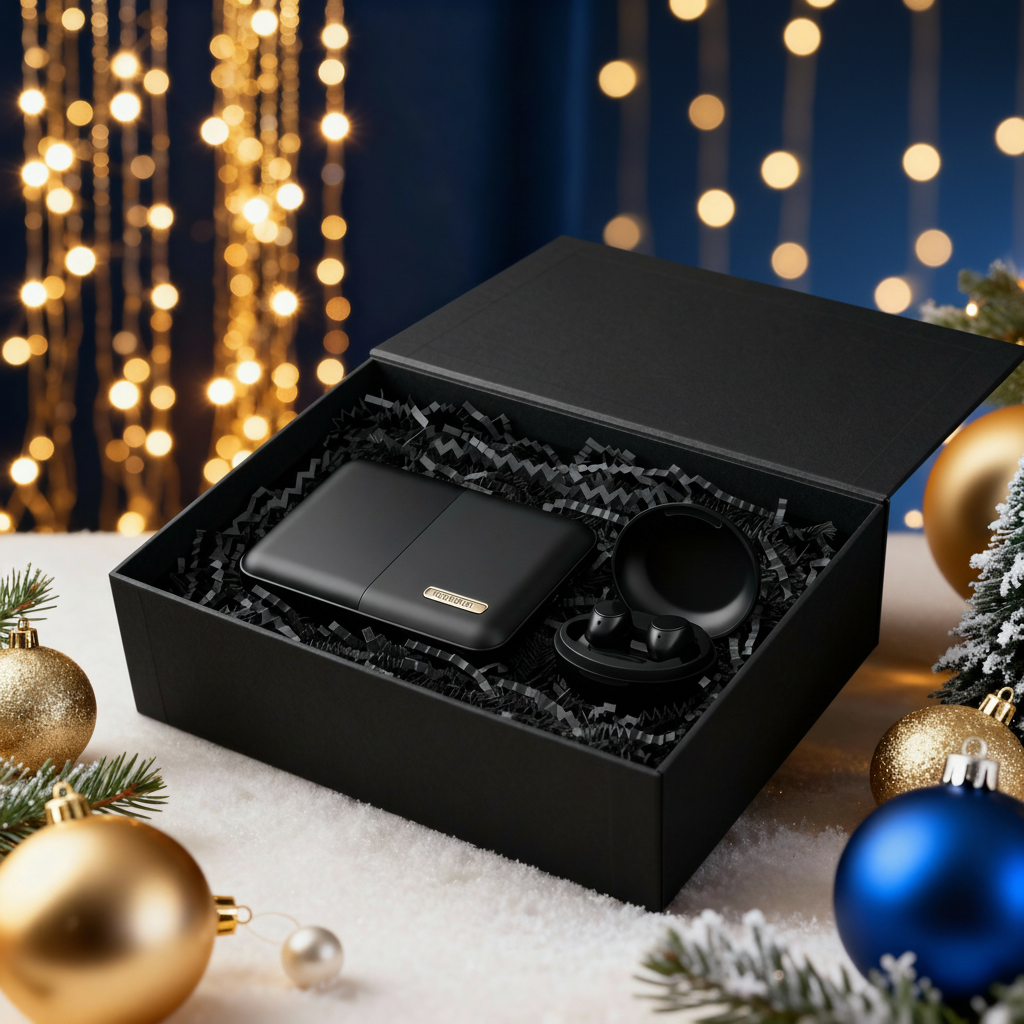 Set Corporativo Premium con Power Bank y Audífonos Inalámbricos – Regalo Ejecutivo de Fin de Año